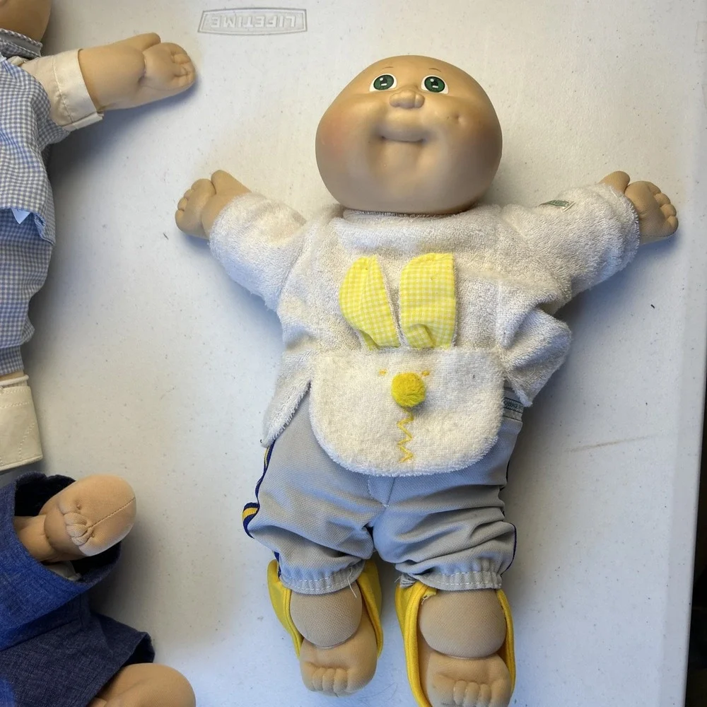 Cabbage Patch Kids Bald Baby Boys Xavier Roberts Vintage 80s Lot Of 3